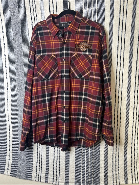 Harley-Davidson Other - Harley Davidson Men’s Flannel Button Up Shirt